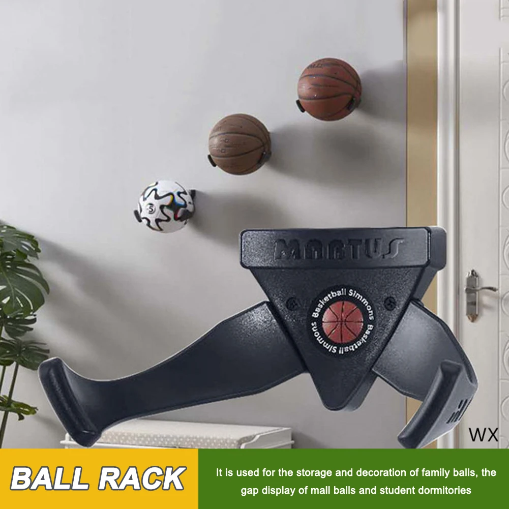 Multifunction Basketball Soccer Football Display Stand Holder Rugby Storage Rack