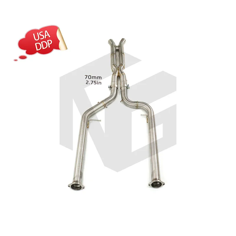 

ING high performance exhaust pipe stainless steel middle section for BMW X3M X4M F97 F98 LCI car tool system