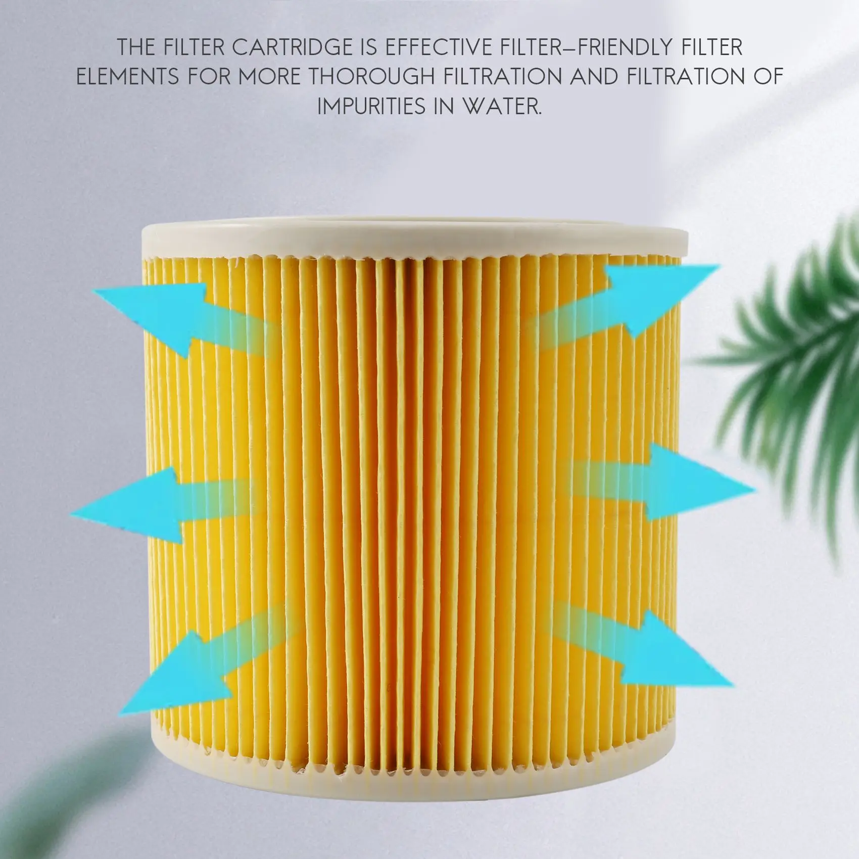 TOP quality replacement air dust filters bags for Karcher Vacuum Cleaners parts Cartridge HEPA Filter WD2250 WD3.200 MV2 MV3 WD3 image 2