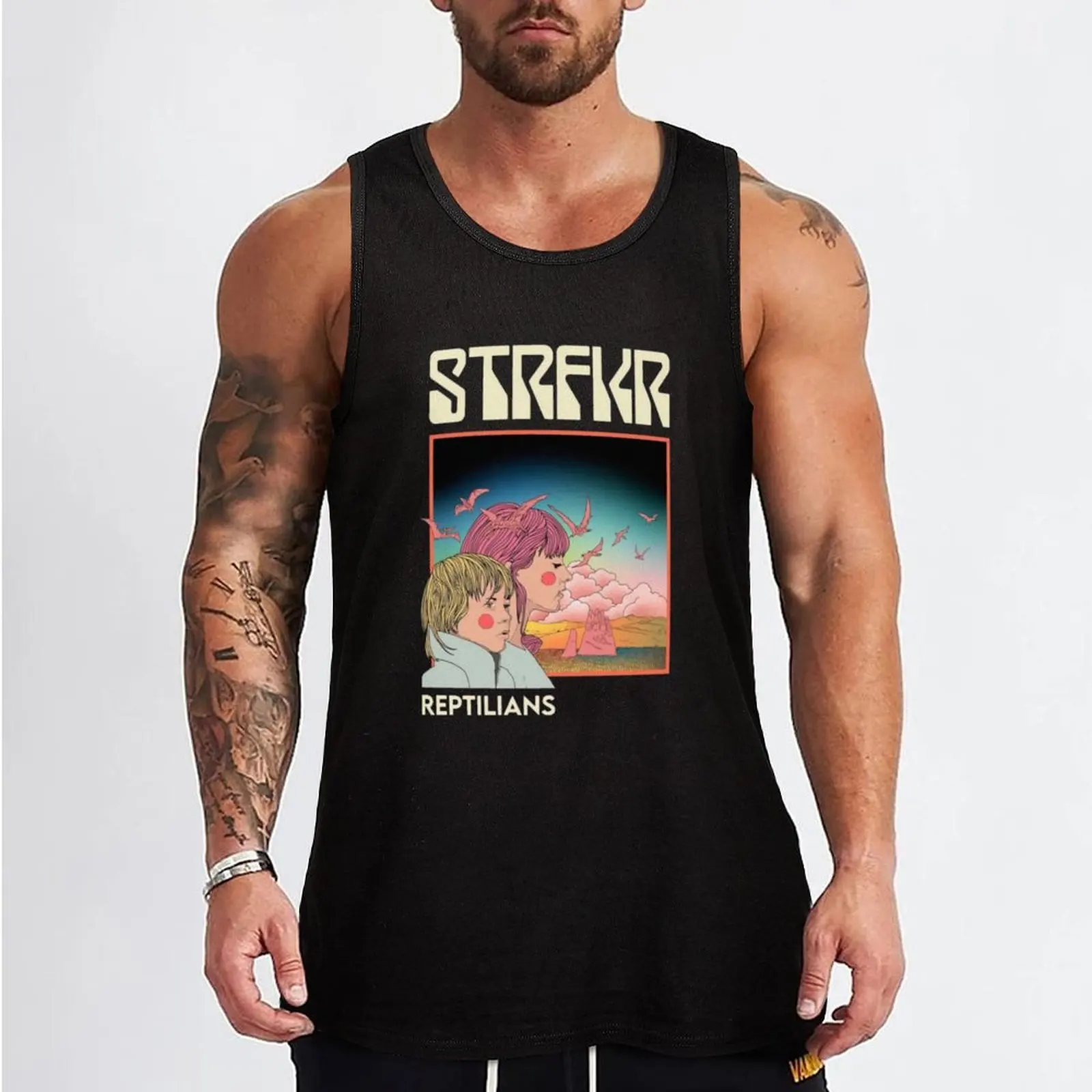 STRFKR Tank Top vest for men t-shirt for men gym Men's t-shirts