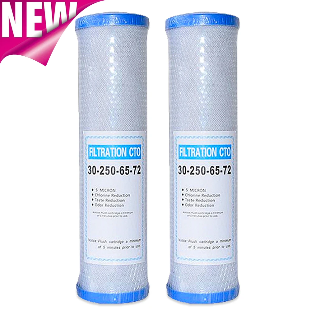 Universal Water Filter Activated Carbon Cartridge Filter 10 Inch Cto Block Carbon Filter Water Purifier Free Shipping 2pcs