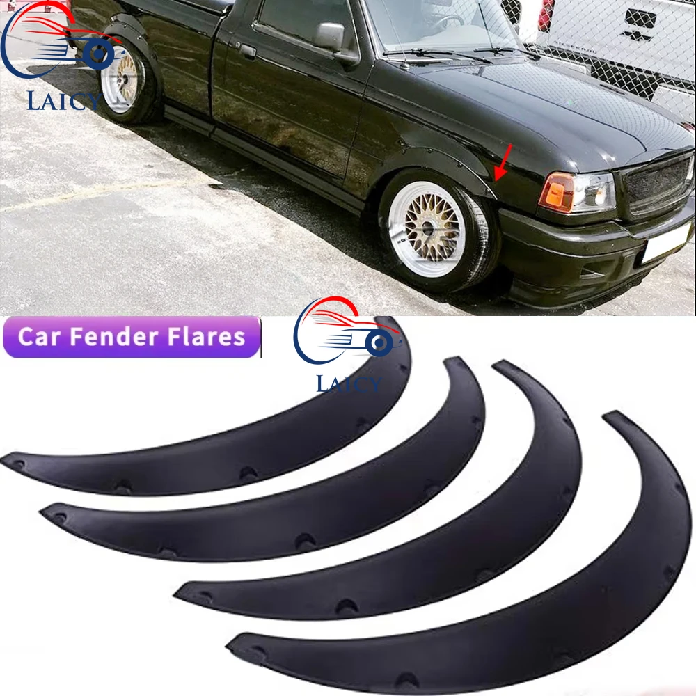 

LAICY For F0rd Ranger 1998-2011 Car Wheel Arch Fender Flares Mudguard Mud Splash Guard Extra Wide Wheel Kit Auto Part Black