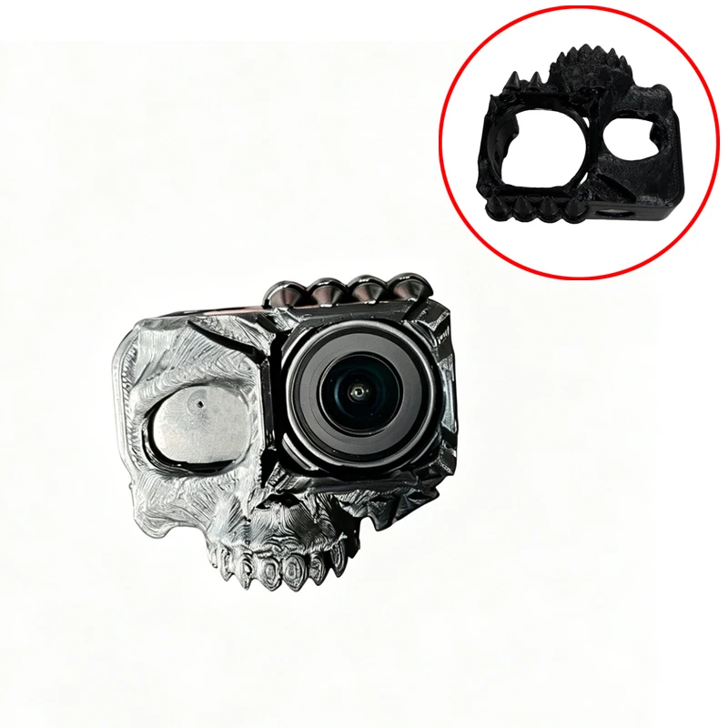 1PCS For DJI Osmo NANO Action Camera Protective Cover Distinctive Skull Design Horizontal Shooting 3D Printed Protection Cage