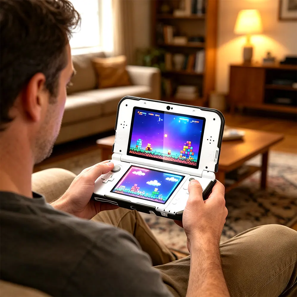 Transparente schwarze/klare TPU-Silikonhülle für NEW 3DS XL LL/NEW 3DS XL, weiche, transparente Schutzhülle, Zubehör für Spielekonsolen. – Detail 8