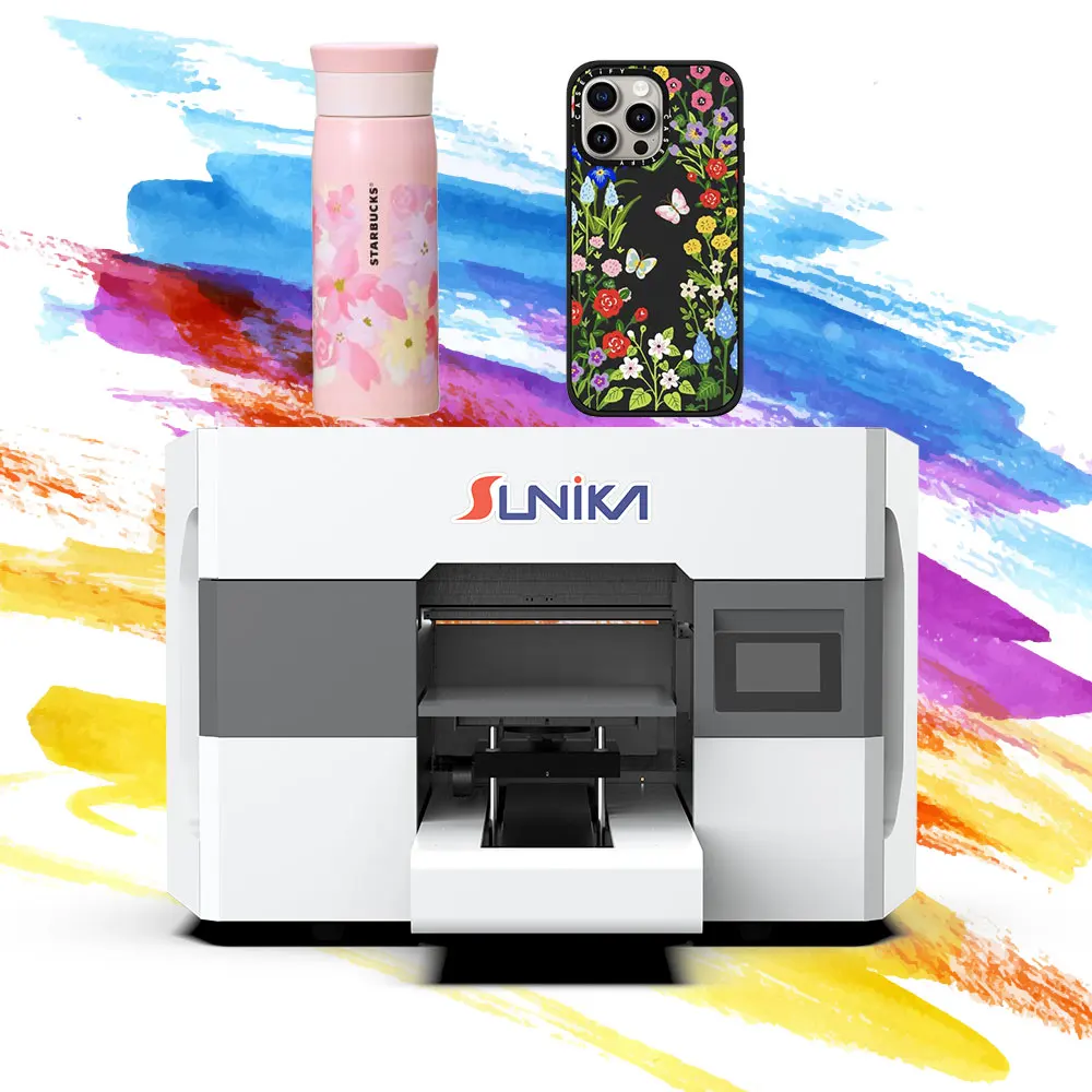 A3 Flatbed Printer Dtf Uv Sticker Printer Uv Dtf Wholesale Printing Machine UV With Epson Print Head