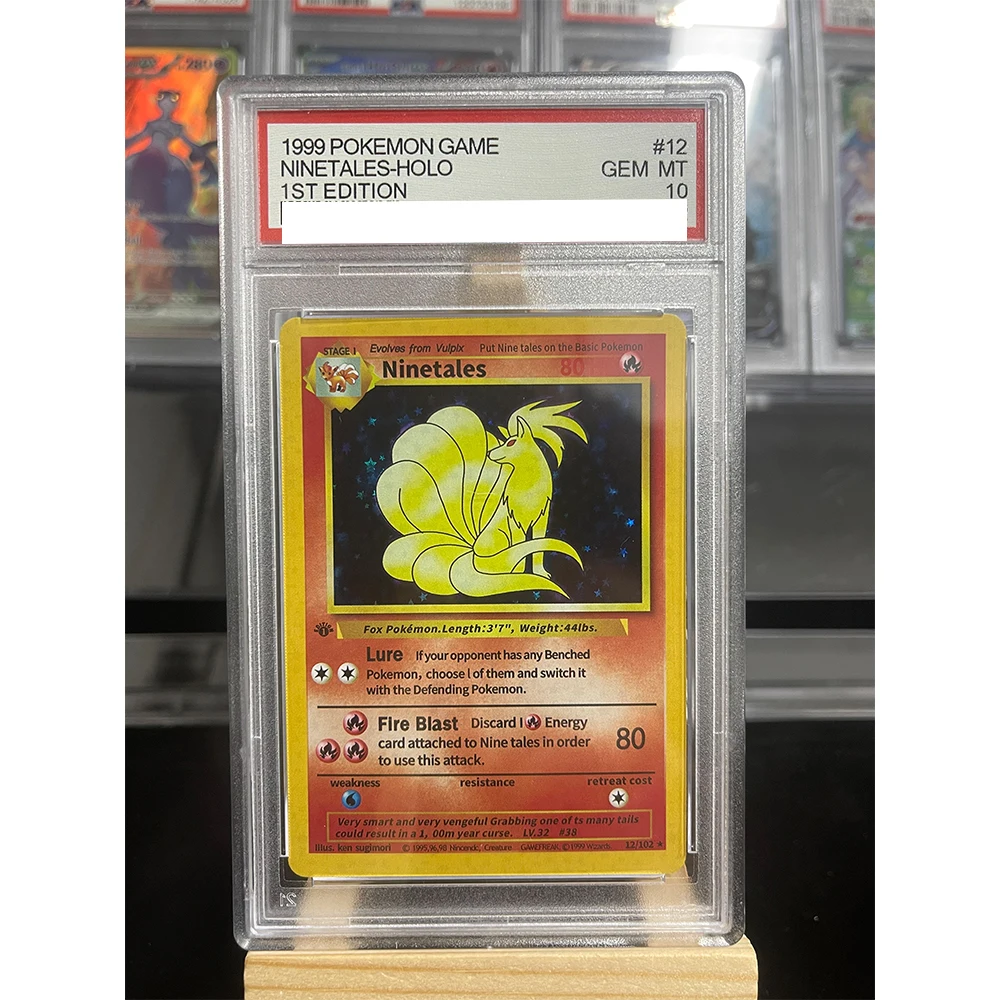 POKEMON Jogo de cartas em inglês 1a edição MEWTWO CHARIZARD GYARADOS BLASTOISE HOLO Grau Gem Mint 10 Cartão de coleção