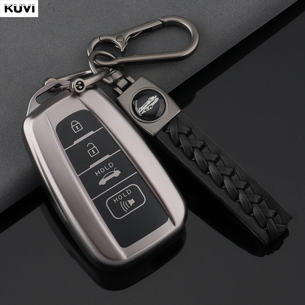 2/3/4 Tasten für Toyota Camry CHR Corolla RAV4 Avalon Land Cruiser Prado Prius 2017-2022 TPU Autoschlüsselhülle Schlüsselanhänger