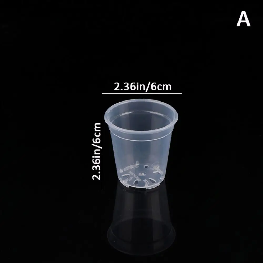New DIY Planter Pot Plastic Large Capacity Round Starting Pot Transparent Anti-Deformation Orchid Nursery Container Home