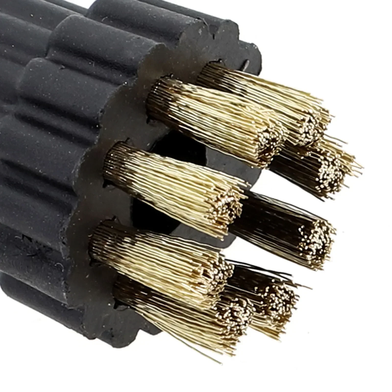 Kepala sikat kuningan, 2 buah kepala uap cocok untuk pel uap pembersih suku cadang Aksesori pengganti pembersih rumah tangga