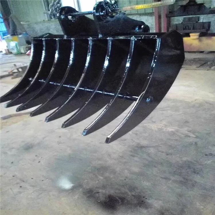 Râteau de racine de fixation de râteau de mini pelle