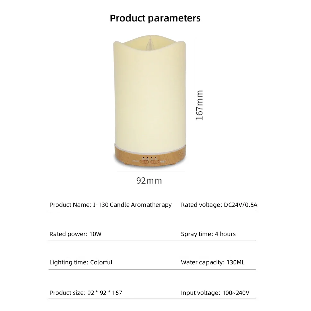 ناشر رائحة بالموجات فوق الصوتية، إيقاف تلقائي ذكي، 7 ألوان LED و3 زيوت أساسية للمنزل #3