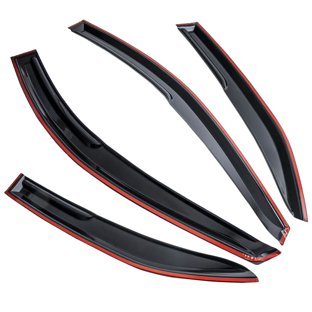 4x New Smoke Acrylic Window Visor Rain Guard Vent Shade for Toyota Camry 2007 2008 2009 2010 2011