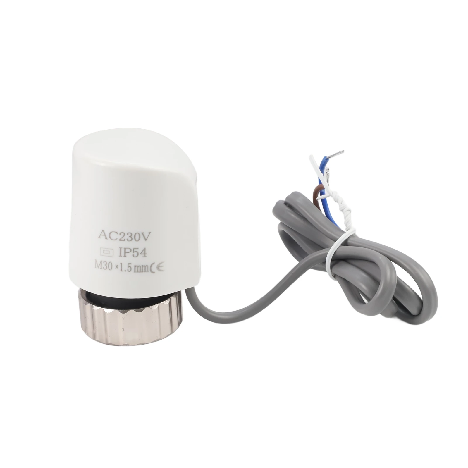 AC230V Electric Thermal Actuator Valve with M30x1 5mm Thread for Controlling For Floor Heating and Radiator Water Flow