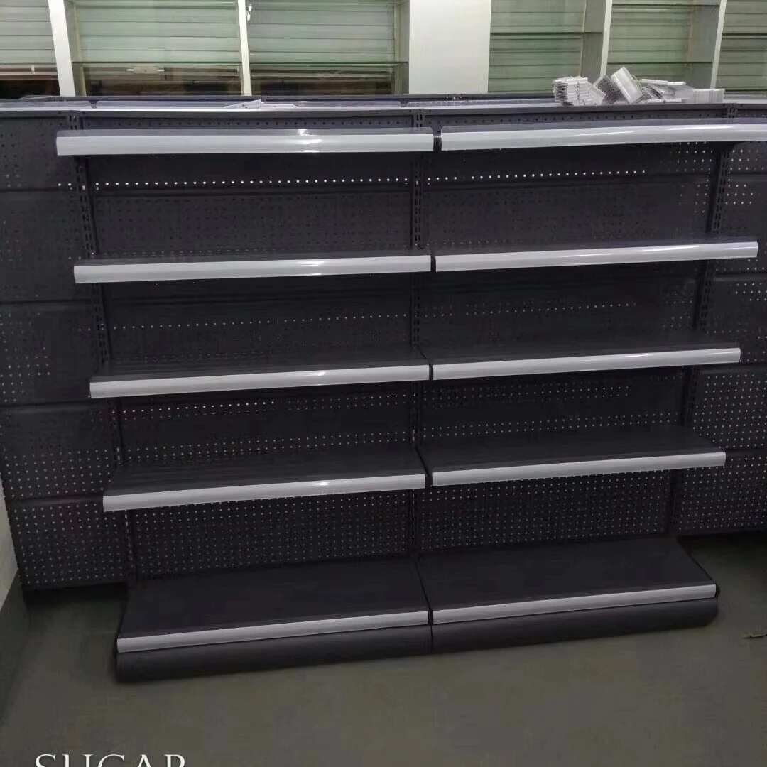 Customized 35 Kg Steel Pharmacy Display Stand Single-Sided Supermarket Rack Light Duty Wall Type Farmacia Shop Design