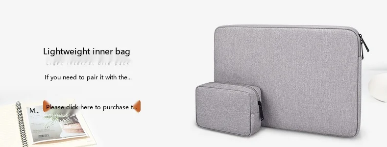 Laptop-Schutzhülle 11,6-15,6 Zoll Neopren-Schutztasche für MacBook Ultrabook – Detail 1