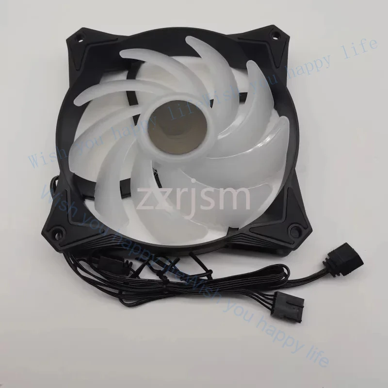 T RGB APA1225M12 fan PWM range of 1500-2500 RPM FOR MSI MAG CORELIQUID 240R 360R whispering noise Frost integrated CPU Water fan