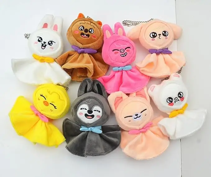 

Мягкий брелок-платье SKZ Plush Cloak Clothes SK-ZOO, брелоки STAY Fandom, мягкие и милые, подходят для фанатов