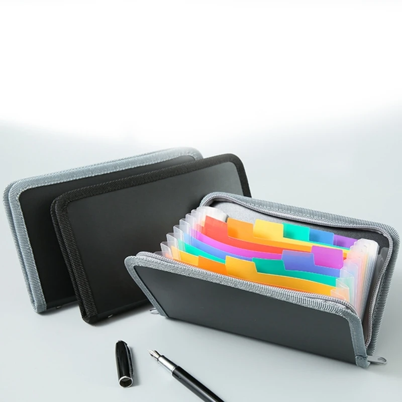 13 Pocket Receipt Organiser Small Accordion Folder for Card, Check, Receipts