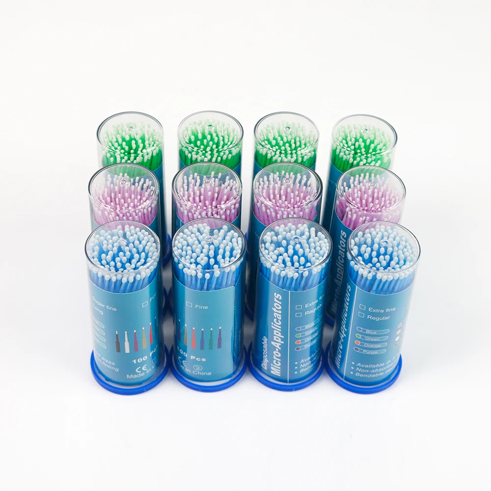 1200pcs Disposable Dental Micro Brushes Applicator Colorful Micro Brush Teeth Oral Care Extension Dentistry Materials
