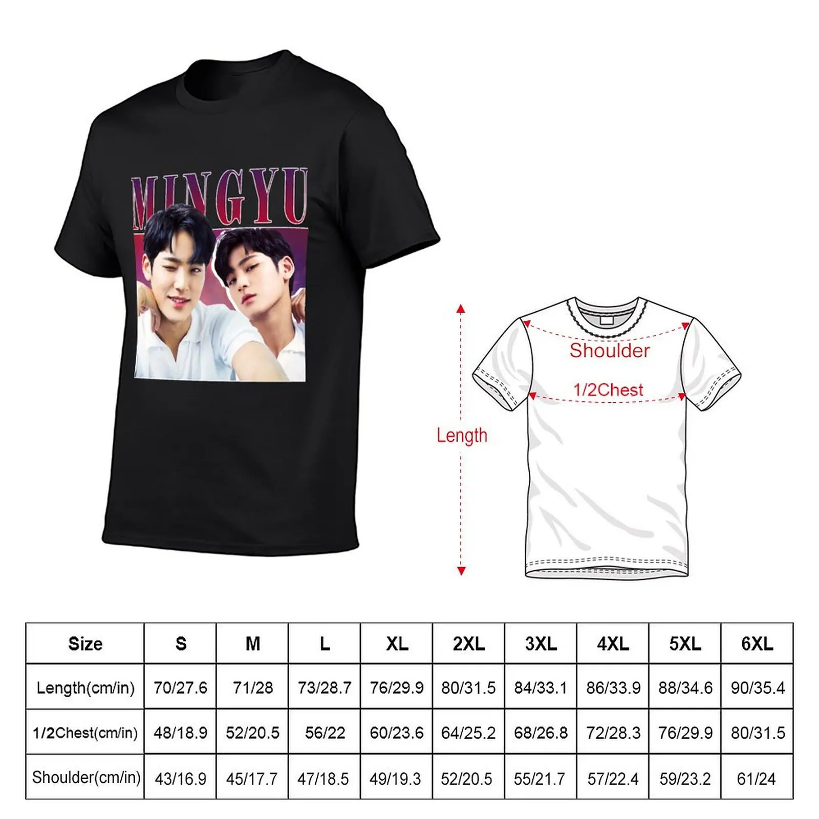 Mingyu T-Shirt kawaii clothes essential t shirt compression shirt men