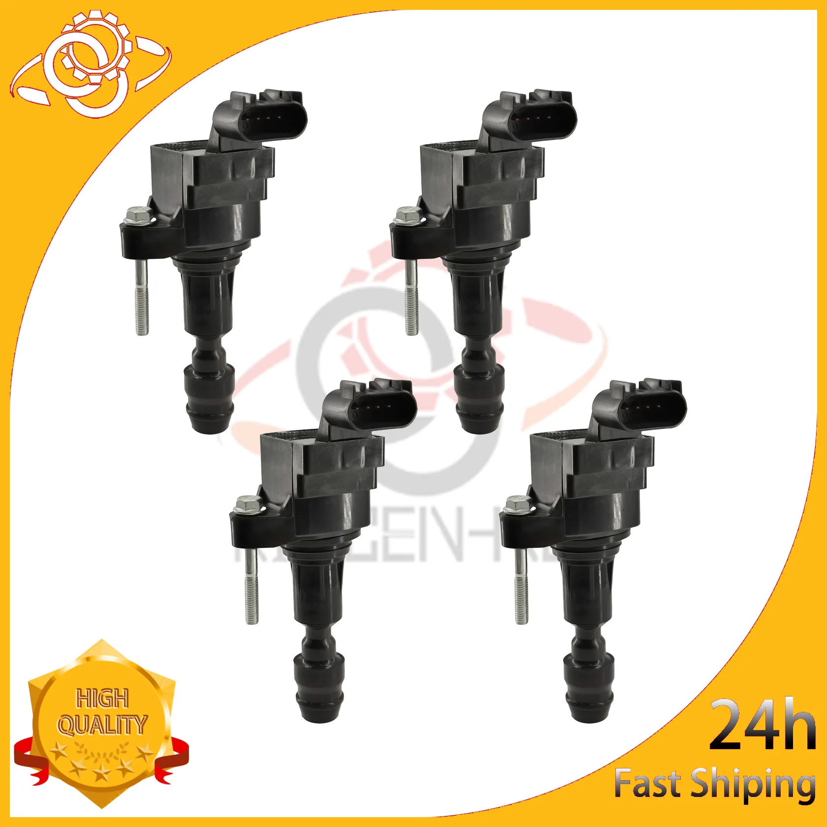 

4X Ignition Coil for Buick LaCrosse Regal 2012-2016 2.4L 2.0L Chevrolet Malibu Equinox HHRVerano Cobalt 12638824 ZSE212 1208089