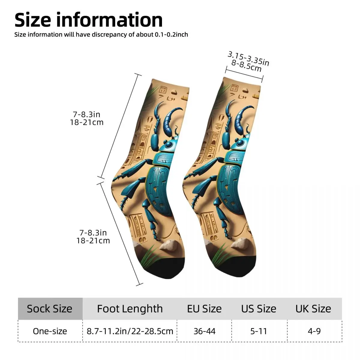 Beetle Sock Printed Man Polyester