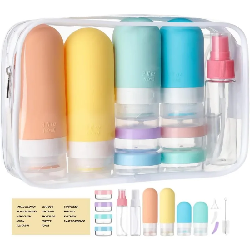 pacote-com-16-frascos-de-silicone-aprovados-pela-tsa-recipientes-a-prova-de-vazamentos-para-produtos-de-higiene-e-condicionador