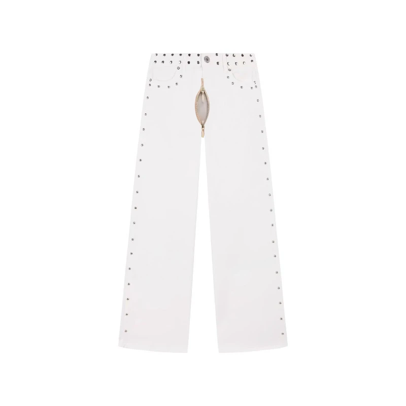 Jean esthétique Y2K pour femmes, ample, Baggy, jambe droite, Design imprimé Star Constellation, tendance, Streetwear, pantalons décontractés