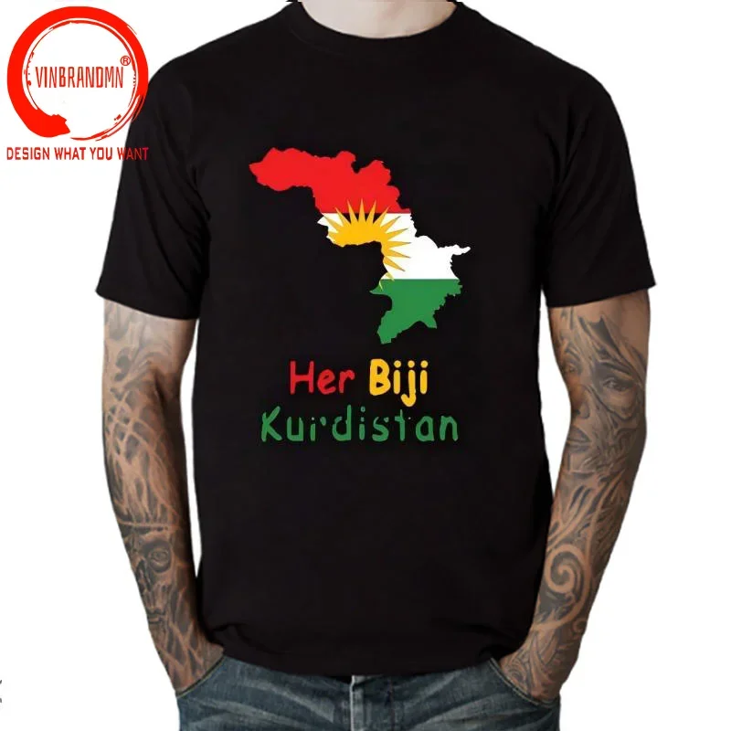 Funny Kurdistan Kurdish T Shirts Men Graphic Cotton Streetwear Tees Birthday Gifts Kurd Kurds Kurdish Flag T-shirt Mens Clothing