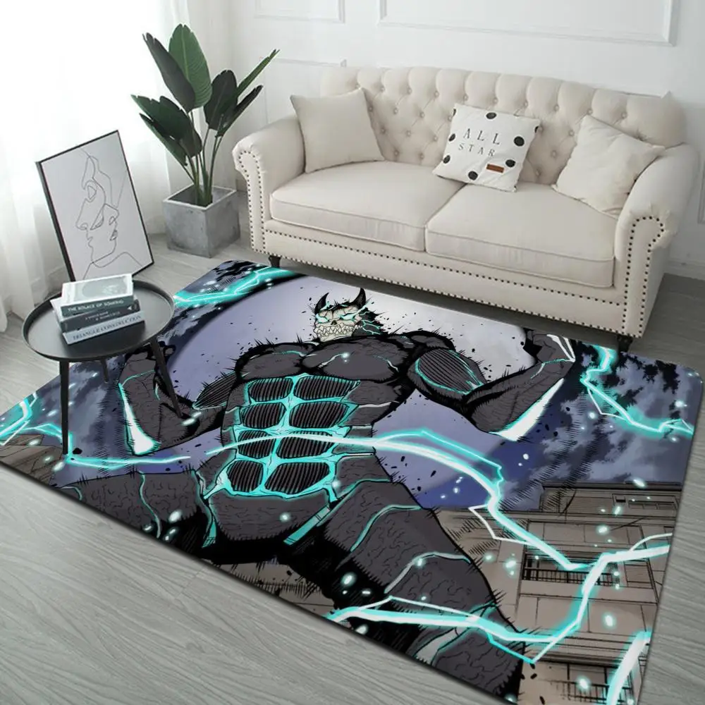 Kaiju No8 Floor Mat Entrance Door Mat Washable Non-Slip Living Room Sofa Chairs Area Mat Kitchen Welcome Doormat