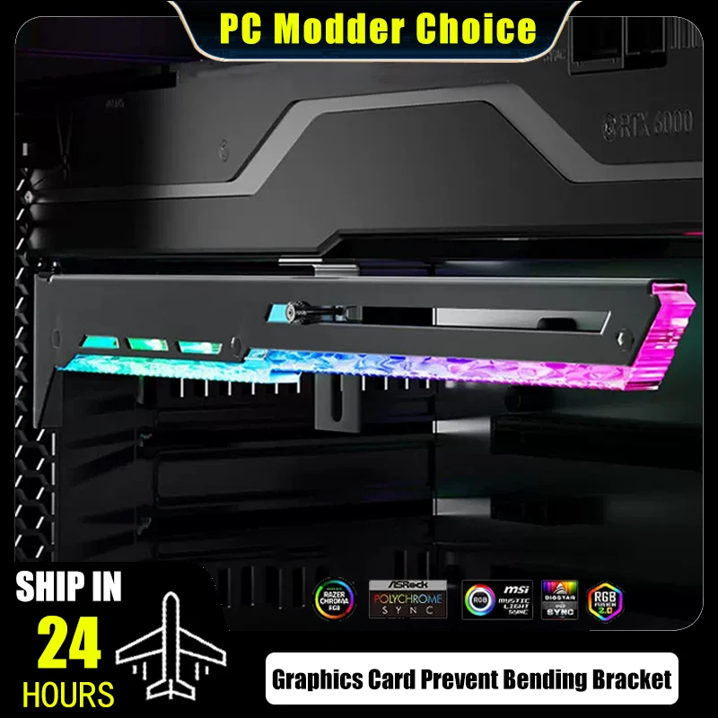 suporte-para-placa-grafica-com-prevencao-de-dobramento-argb-5v-aura-design-de-luminescencia-com-padrao-diamante-suporte-horizontal-preto-branco