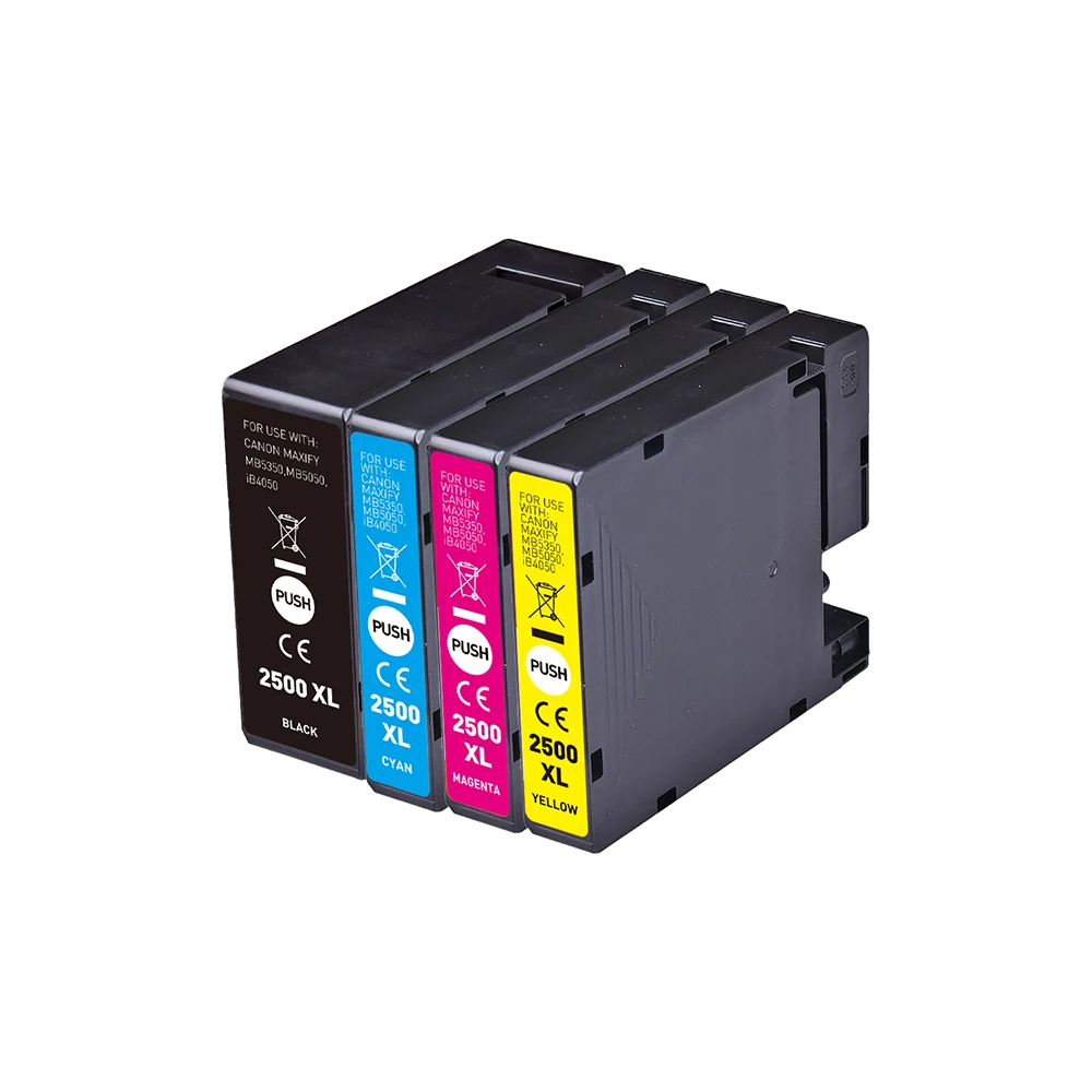 خراطيش حبر أوروبية كانون pgi 2500xl متوافقة مع MAXIFY IB4050 MAXIFY IB5050 MB5350 MB5450 #1