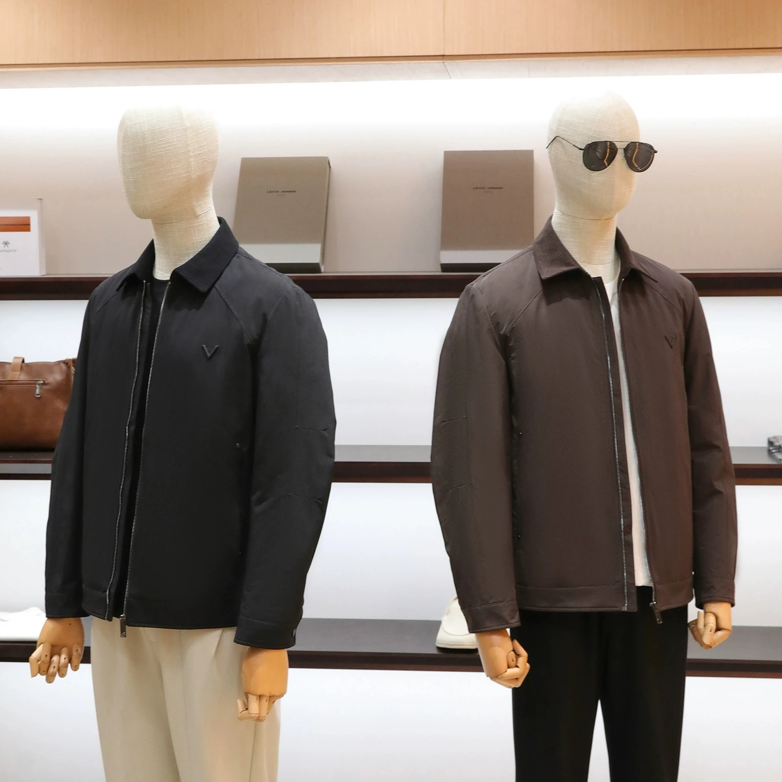 

Men's Lightweight Casual Outdoor Faionable down Jaet Collared Coat Warmth Trendy Polyester Fiber Youth Thi Autumn Winter