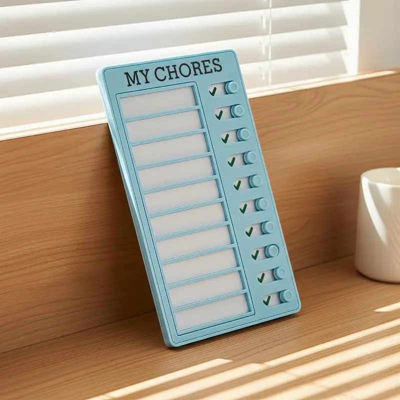 Sliding Chore Chart Or 10Pcs Blank To‑Do List Memo Sheets Daily Planning Reminder Board For Household Task Organizer