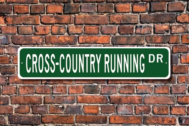 Cross-Country Running, Cross-Country Running sign, CC Running fan, Cross-Country Running gift, Custom Street Sign, Quality Metal