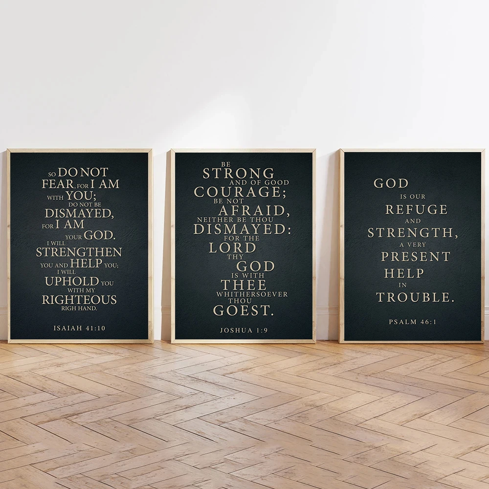 1pc frameless Canvas Painting Spiritual Bible Verse Proverbs Posters Text Incentives Modern Prints Canvas Painting Wall Art Pict
