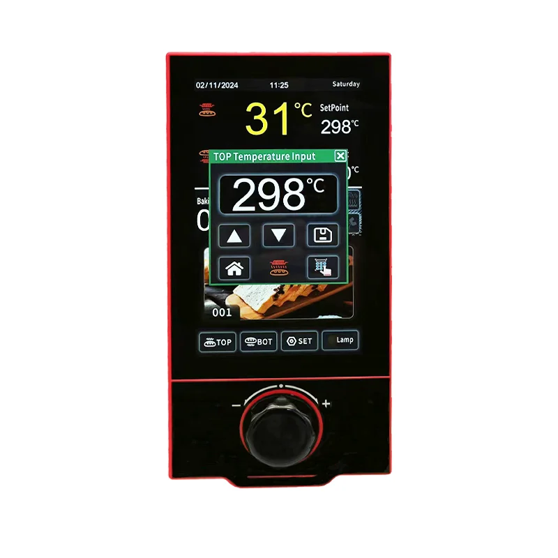 7-Inch Touch Screen Plastic / IP68 Rated 1C Accuracy Shuttle Thermostat Oven Temperature Controller MK5L29