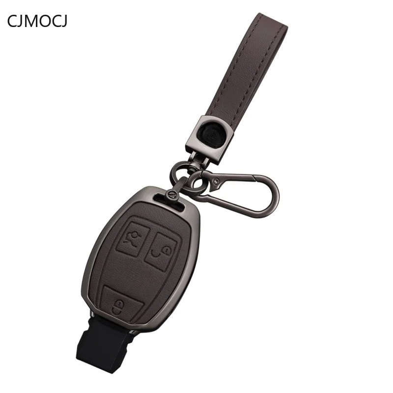 

Premium Leather & Zinc Alloy Key Cover for Mercedes GLA200/C200L/B200/CLA220/GLC260 - Luxury Key Case Keybag Keychain