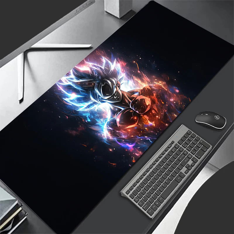 Alfombrilla de ratón de varios tamaños, alfombrilla para teclado de jugador Dragon Ball Z DBZ, alfombrillas de escritorio, alfombrilla extendida, accesorios para juegos de PC y oficina, alfombrilla para ratón