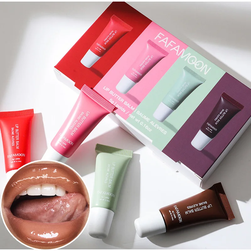 Sommer Lip Feuchtigkeitsspendende Lippenbalsam Pflege Set Lippenbalsam Glättung Lippen Linien Anhaltende Pflege Für Frauen Tägliche Pflege Make-Up Lippen Pflege