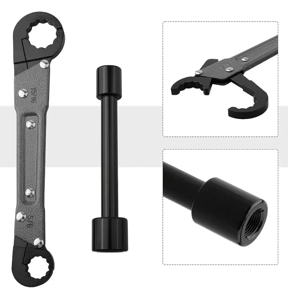 Carbon Steel Material Double Headed Wrench Multi-functional Design Professional Tool Pipe Faucet Wrench Double Headed