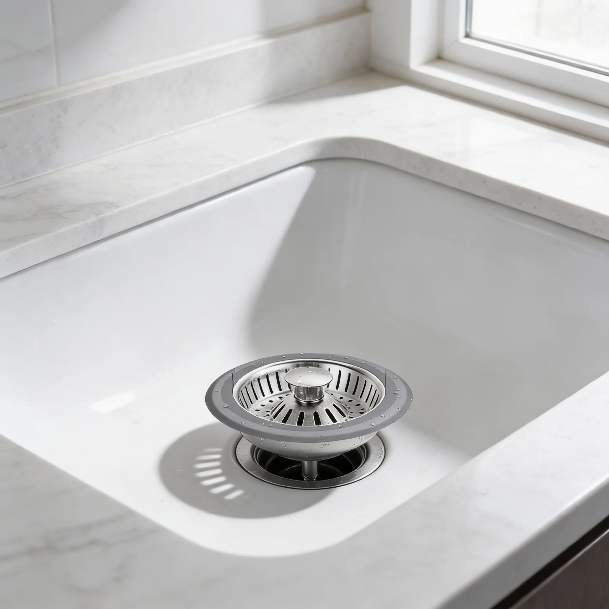 

1 шт. фильтр для раковины из нержавеющей стали 304, сменный фильтр для кухонной мойки, быстрая дренажная пробка, пресс-типа, фильтр с отскоком