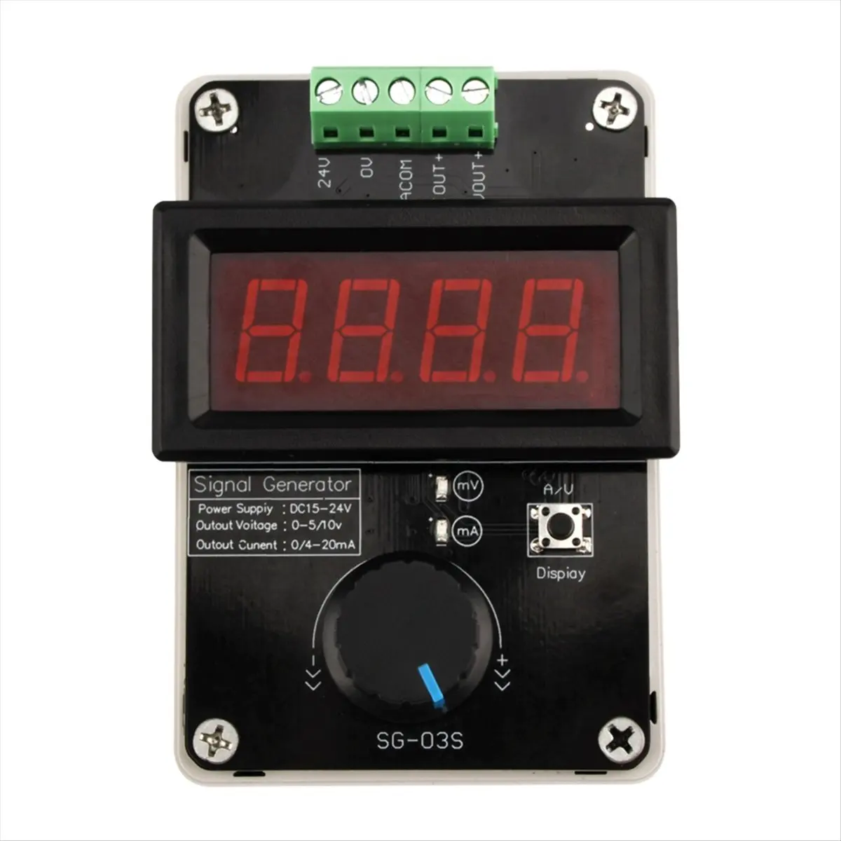 A14G Digital 4-20MA 0-10V Voltage Signal Generator 0-20MA Adjustable Current Transmitter Electronic Measuring Instrument