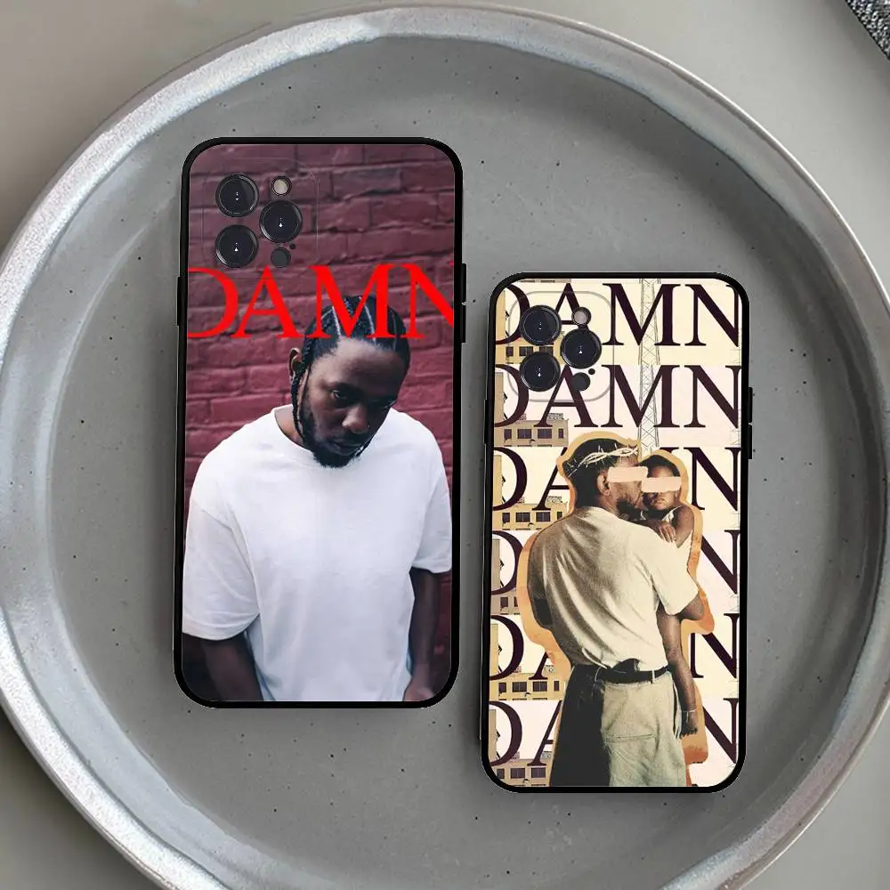 Clássico rapper k-kendrick l-amar caso de telefone para iphone 16 15 14 13 12 11 17 pro max simplicidade volta tpu caso macio