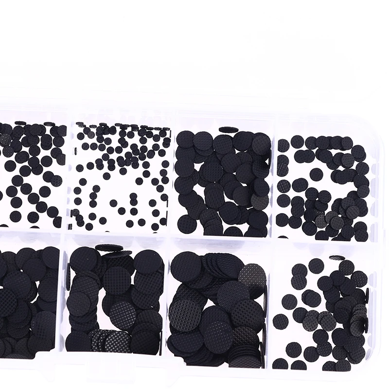 

500pcs/box 1.5-8mm Conductive Rubber Pads Keypad Repair Kit For IR Remote Control Conductive Rubber Buttons Different Sizes