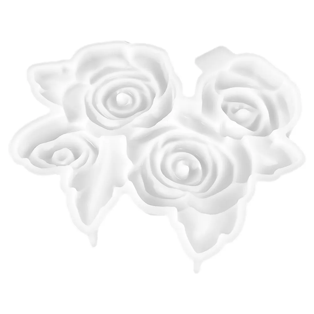 

Crystal Epoxy Resin Mold Silicone Rose Diy Craft Flexible Non-Stick Flower Decor Tool For Handmade Jewelry Art