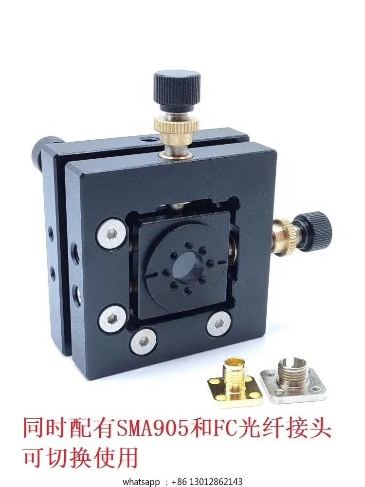 

SMA905 and FC-PC switchable, precision fiber coupler, four-dimensional adjustment frame, fiber pitch displacement stage