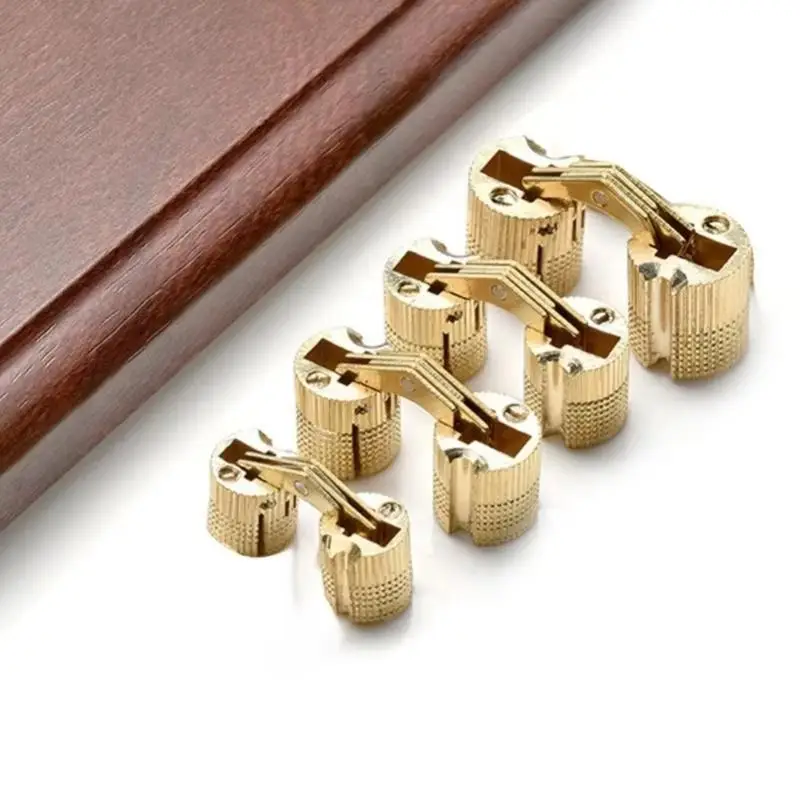 

652F 2 шт. металлические петли для бочек мебельные петли дверная фурнитура для небольшого шкафа