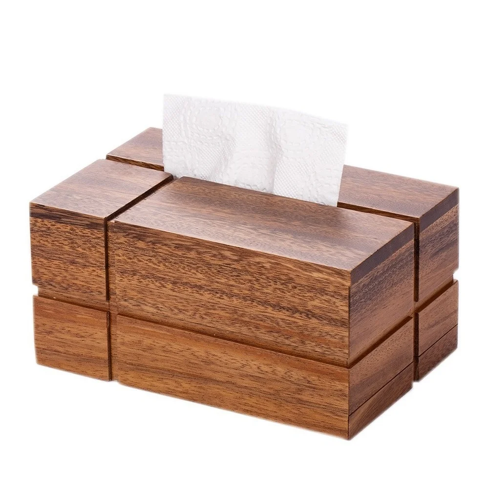 Discreet Storage Box Wooden Holder Walnut Box Solid Walnut Construction for versatile Home Decor Discreet Storage