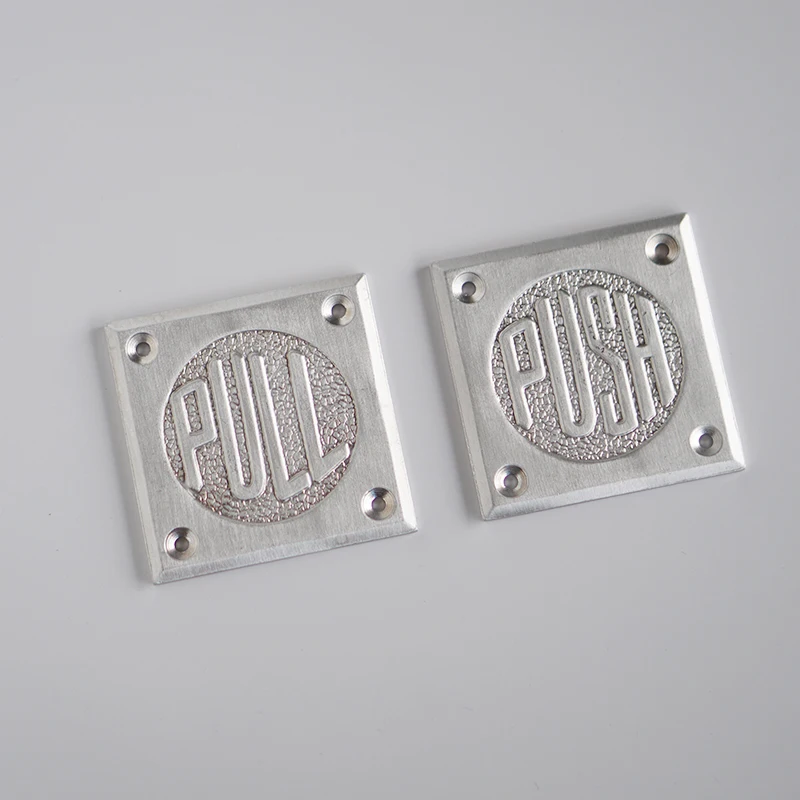 Aluminum Push Pull Door Sign for Home Office Hotel  Hotel Restaurant Studio